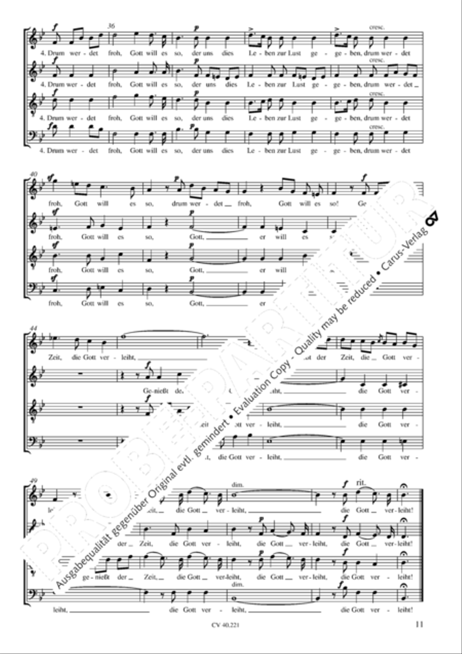 Im Freien zu singen (Heft 1) Choir scores gallery preview page 12