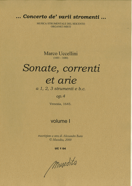Sonate, correnti et arie op. 4 (Venezia, 1645)