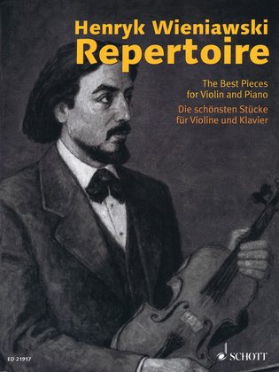 Book cover for Henryk Wieniawski Repertoire - The Best Pieces for Violin and Piano
