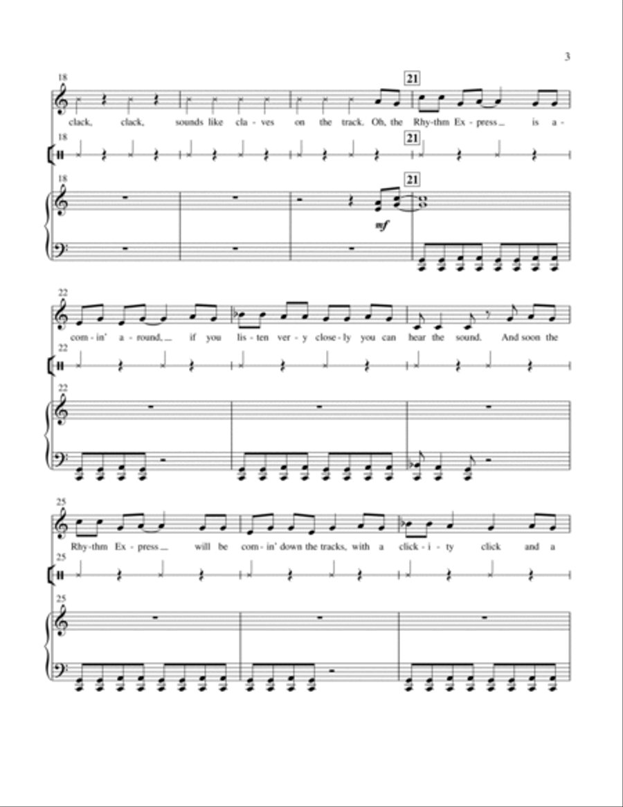 The Rhythm Express The Rhythm Express Choir scores gallery preview page 3