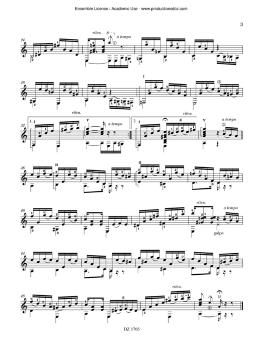 Les 4 saisons du chôro Classical Guitar scores gallery preview page 3