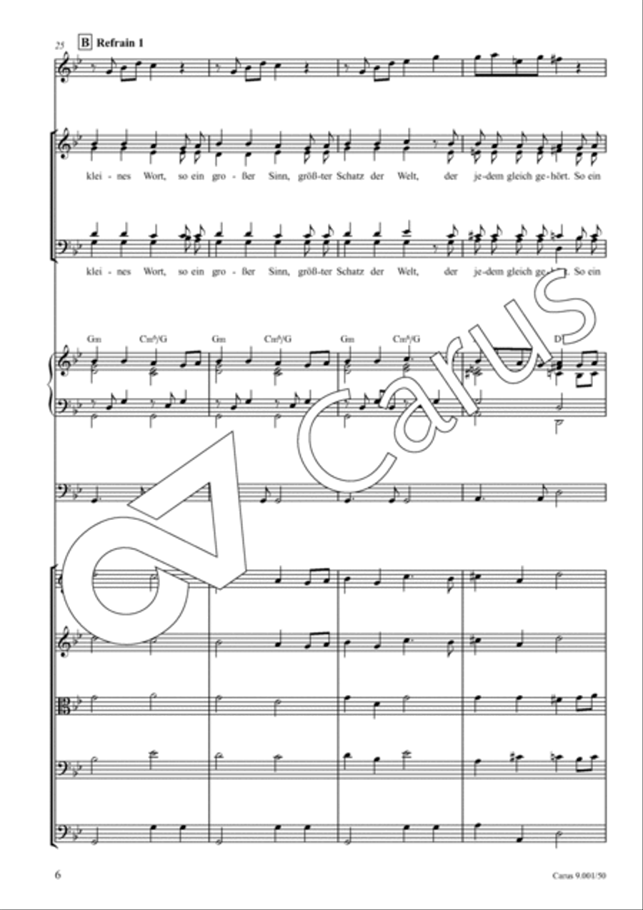 Friedenslied 4-Part scores gallery preview page 7