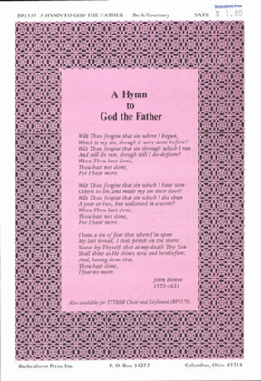 Book cover for A Hymn to God the Father