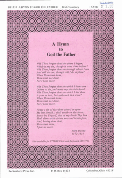 A Hymn to God the Father image number null