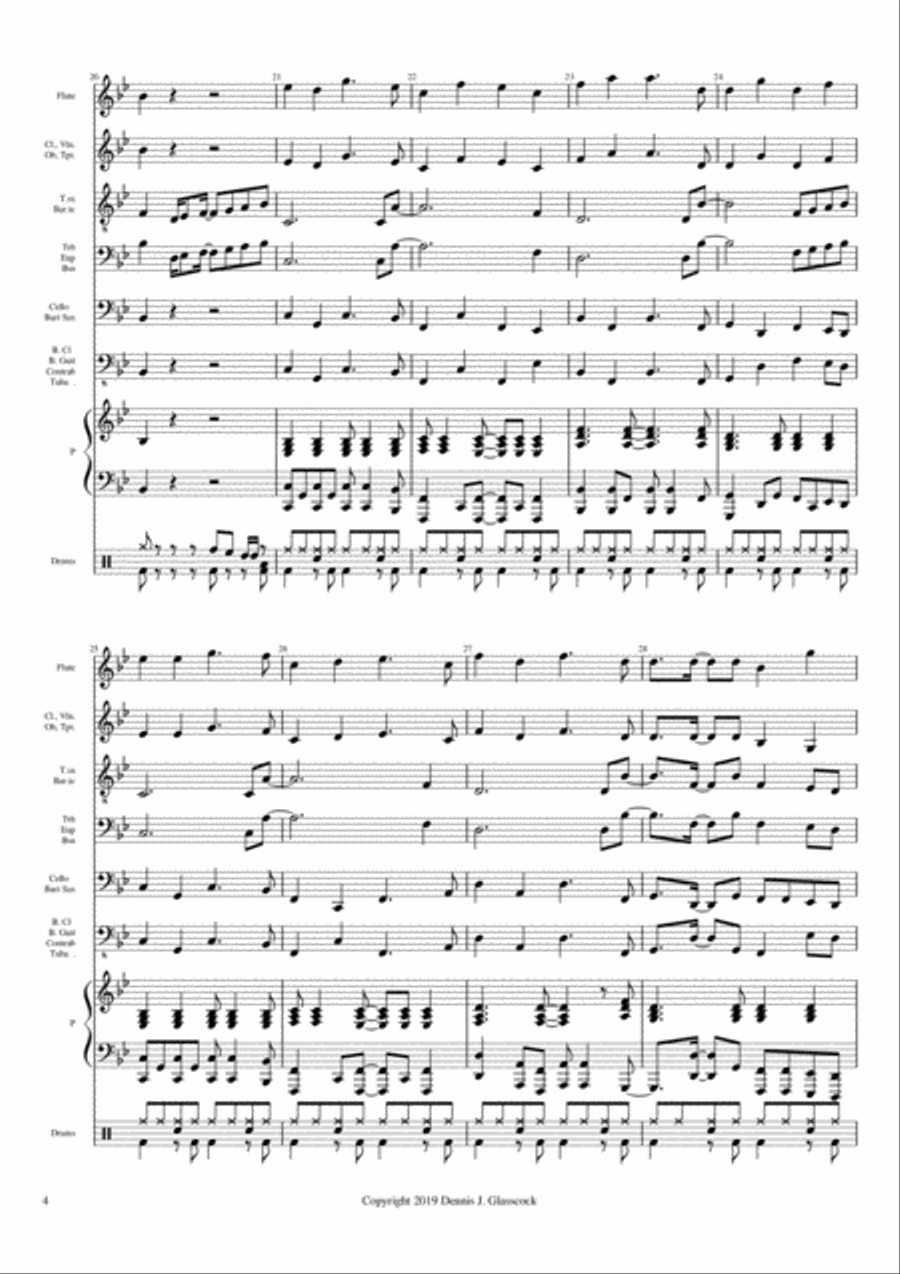 Why Not Now (Instrumental Ensemble Bb) Woodwind Ensemble scores gallery preview page 4
