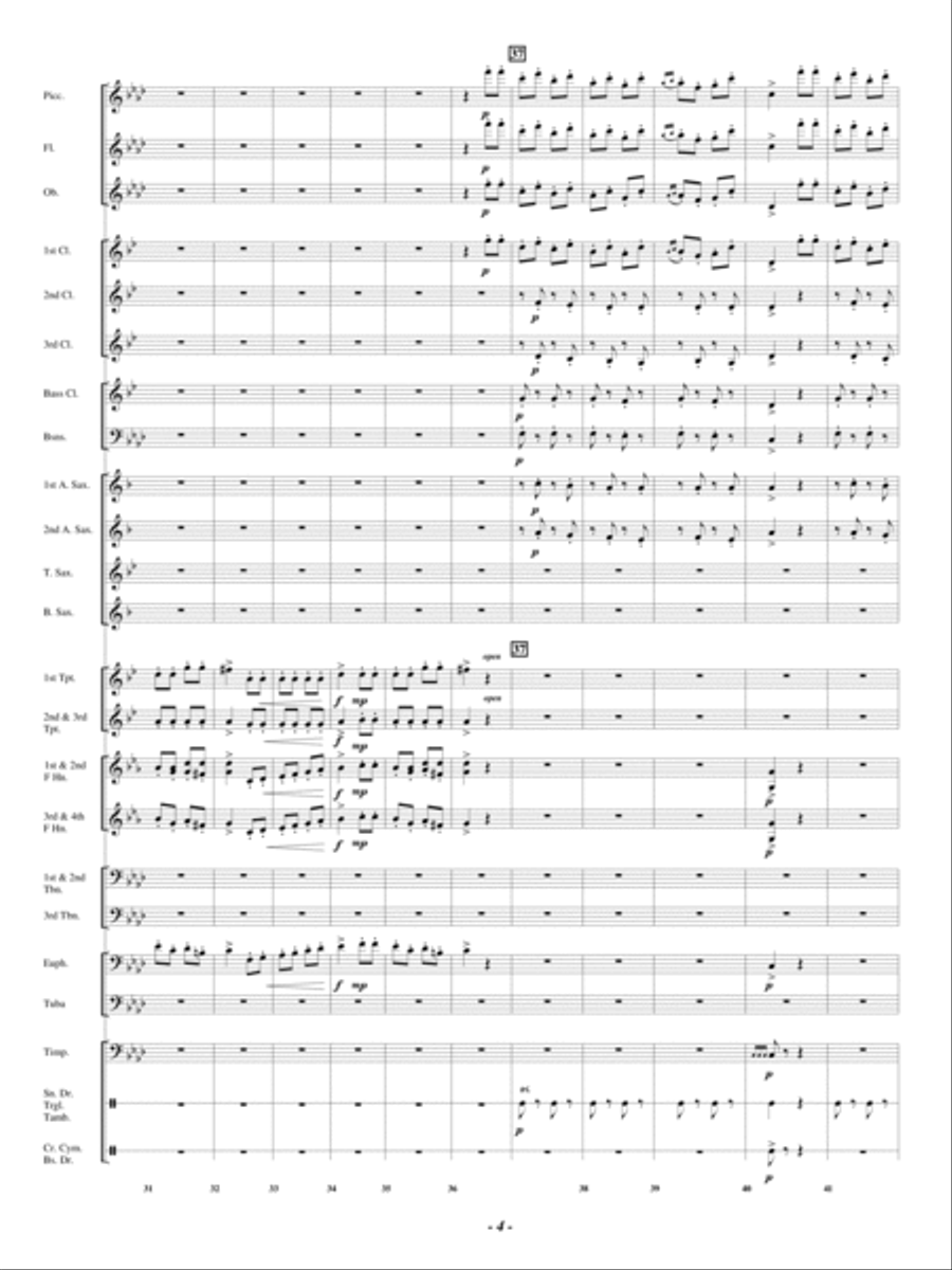 Danza Brilliante Concert Band scores gallery preview page 5