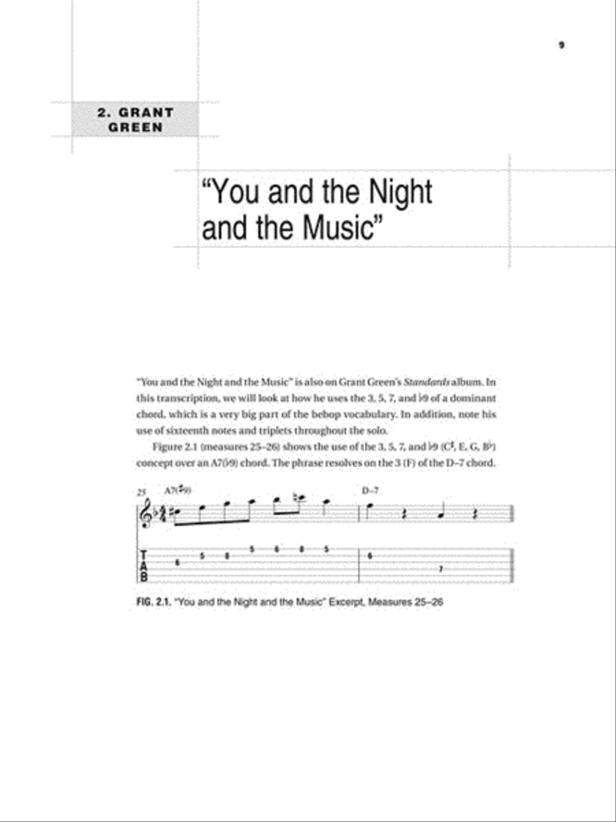Bebop Guitar Solos Electric Guitar scores gallery preview page 3