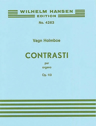 Holmboe: Contrast Per Organo Op.188