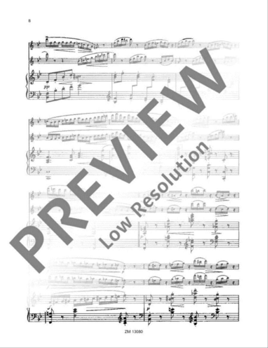 Deux Papillons Flute Duet scores gallery preview page 9