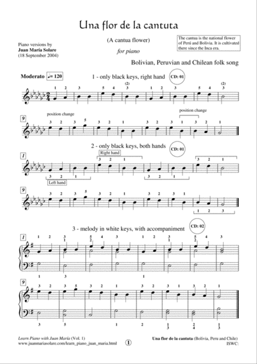 Learn Piano with Juan Maria (vol. 1) Piano Method scores gallery preview page 5