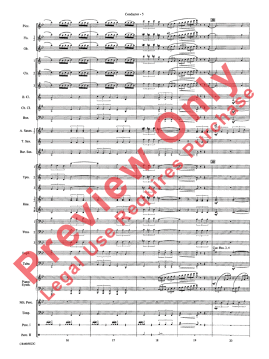 Symphonic Suite from Star Wars: Episode III Revenge of the Sith Concert Band scores gallery preview page 8