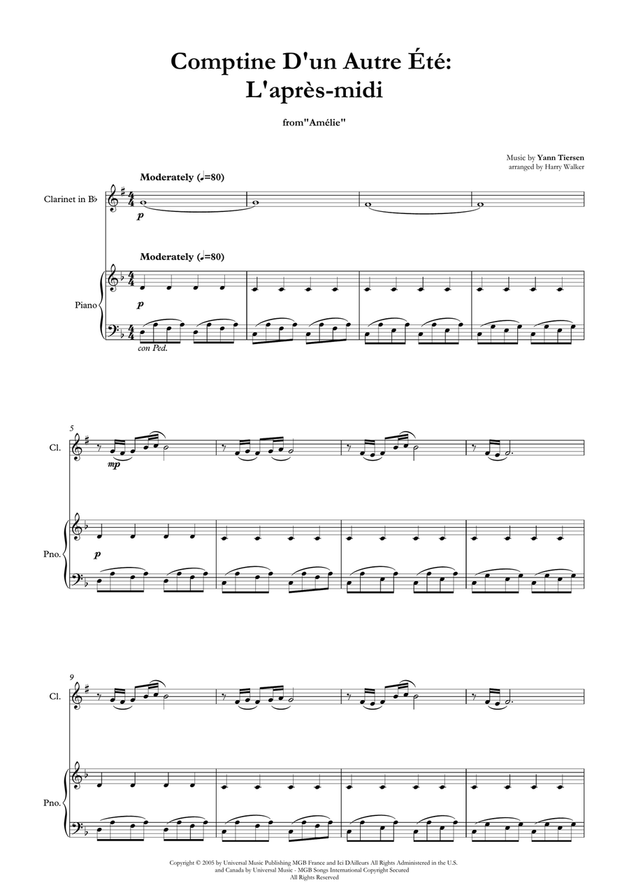 Comptine D'un Autre Été: L'après-Midi Chamber Music scores gallery preview page 4