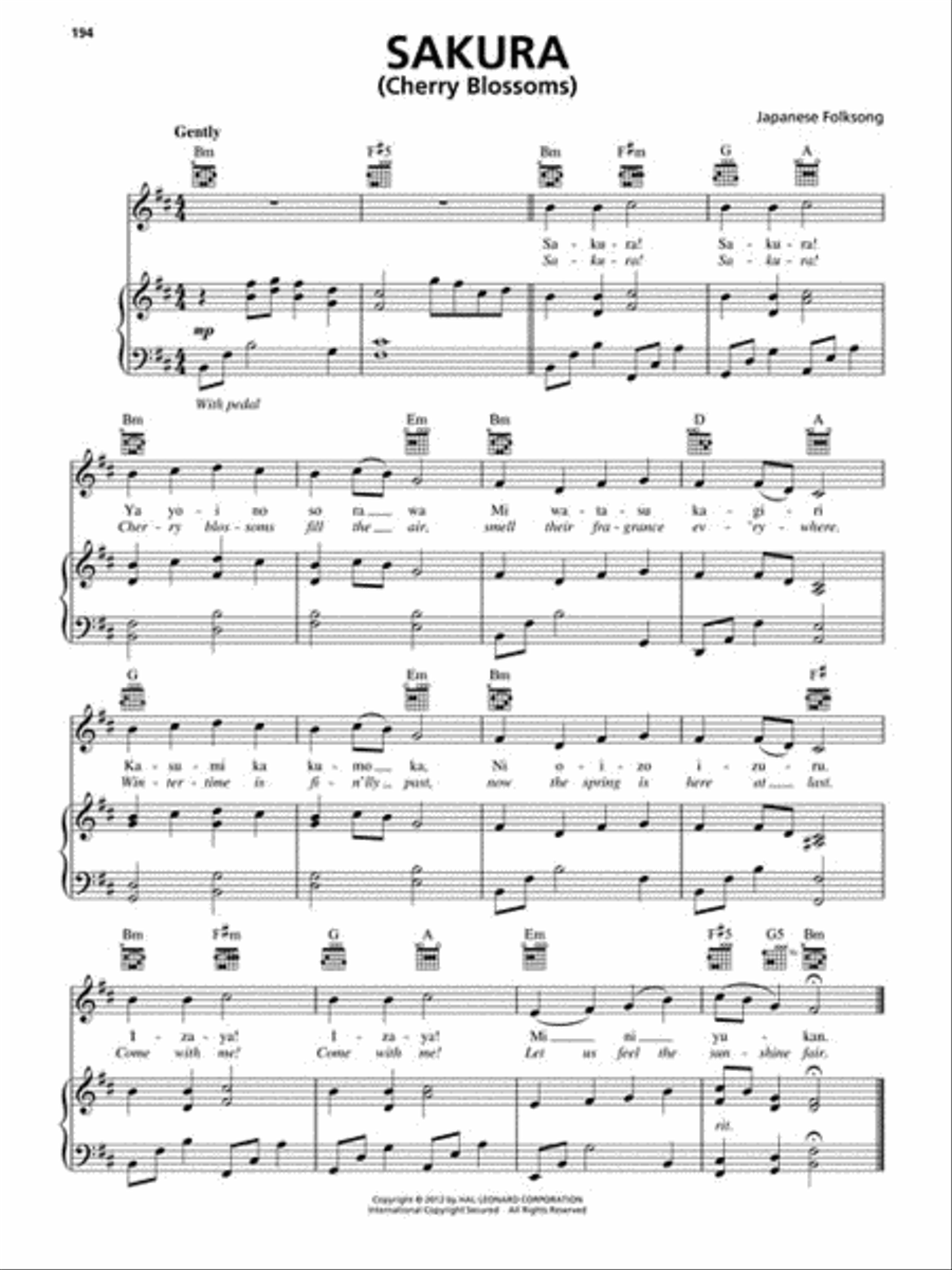 The Big Book of Folksongs Piano, Vocal, Guitar scores gallery preview page 6