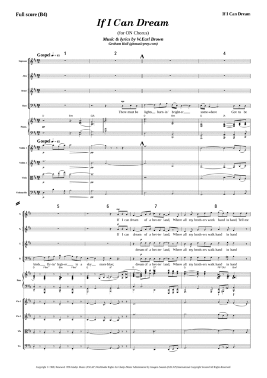 If I Can Dream If I Can Dream Large Ensemble scores gallery preview page 2