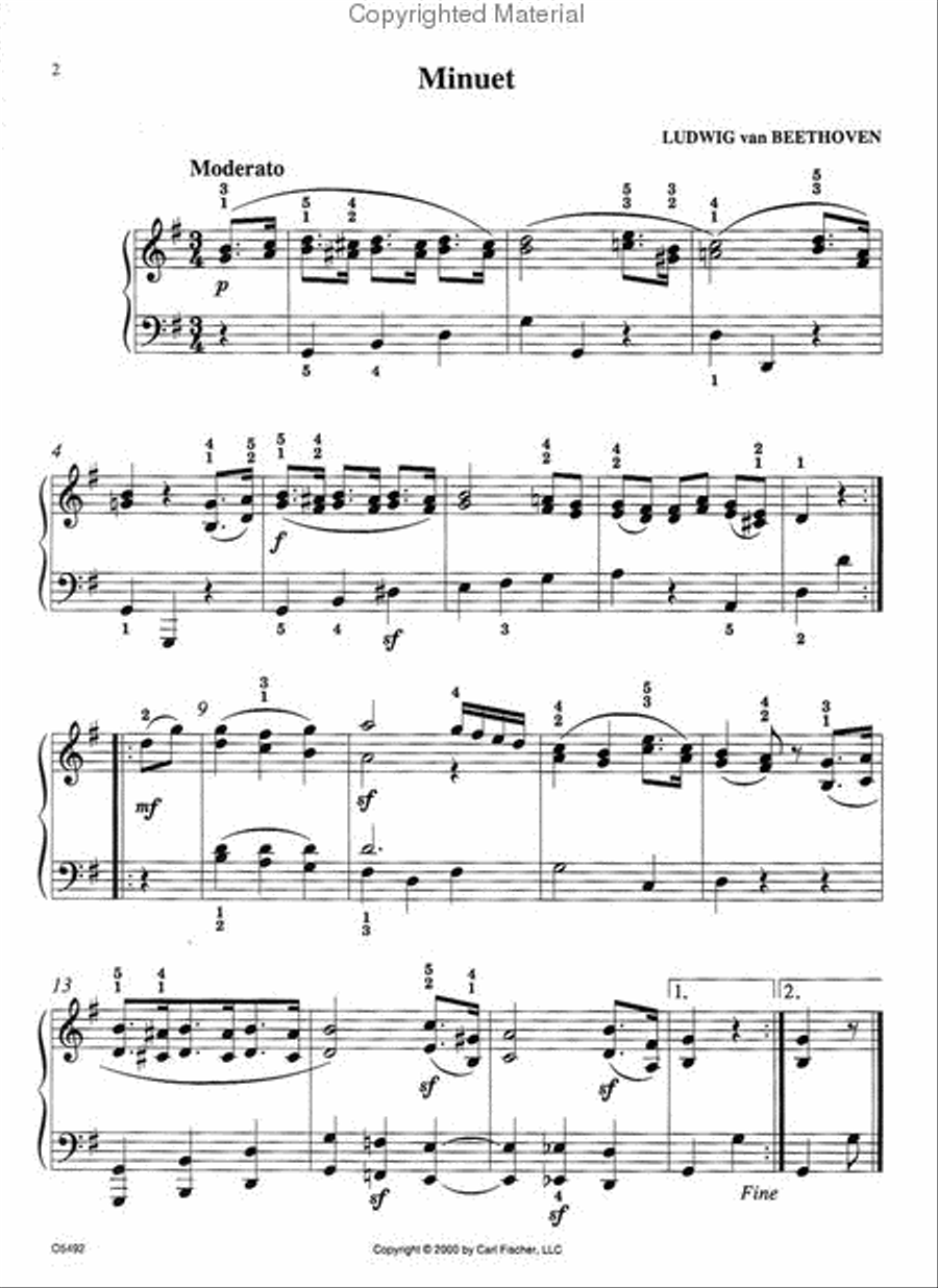 Beethoven Piano Solo scores gallery preview page 2