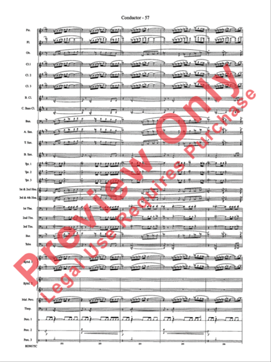 Twelve Seconds to the Moon Concert Band scores gallery preview page 60