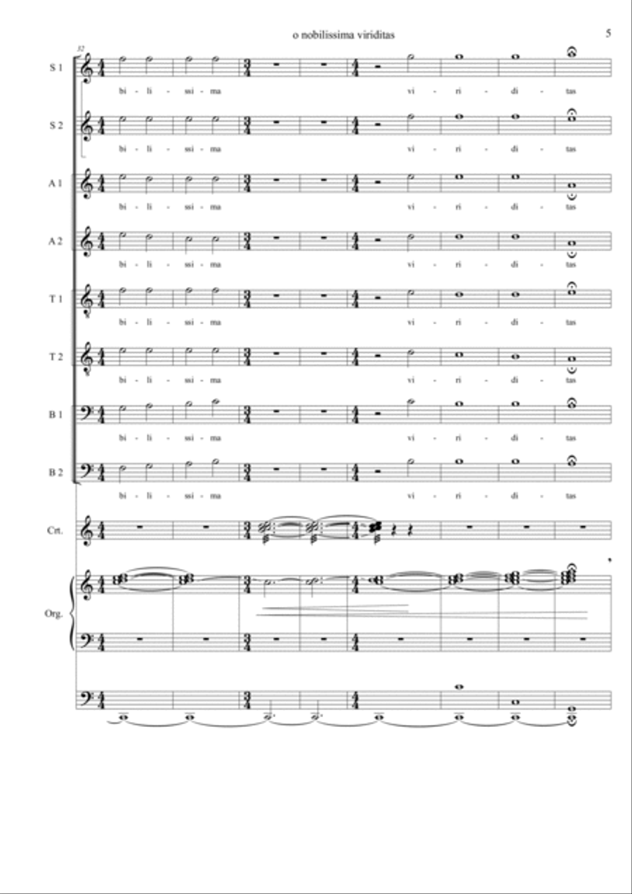 O nobilissima viriditas O nobilissima viriditas Divisi scores gallery preview page 5
