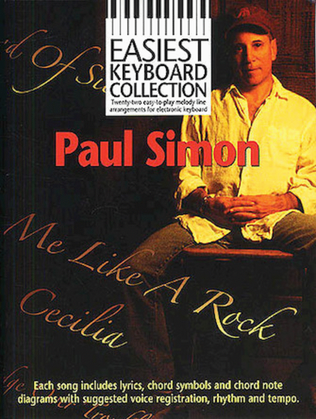 Book cover for Paul Simon - Easiest Keyboard Collection