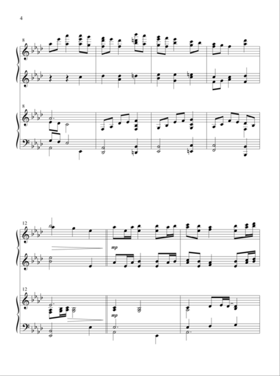 The Glories of My God and King Piano Duet scores gallery preview page 3
