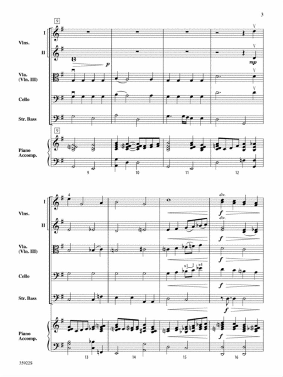 When I Fall in Love String Orchestra scores gallery preview page 3