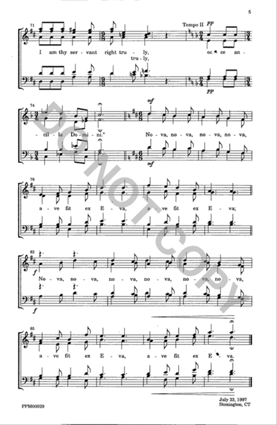 Annunciation Carol Divisi scores gallery preview page 6