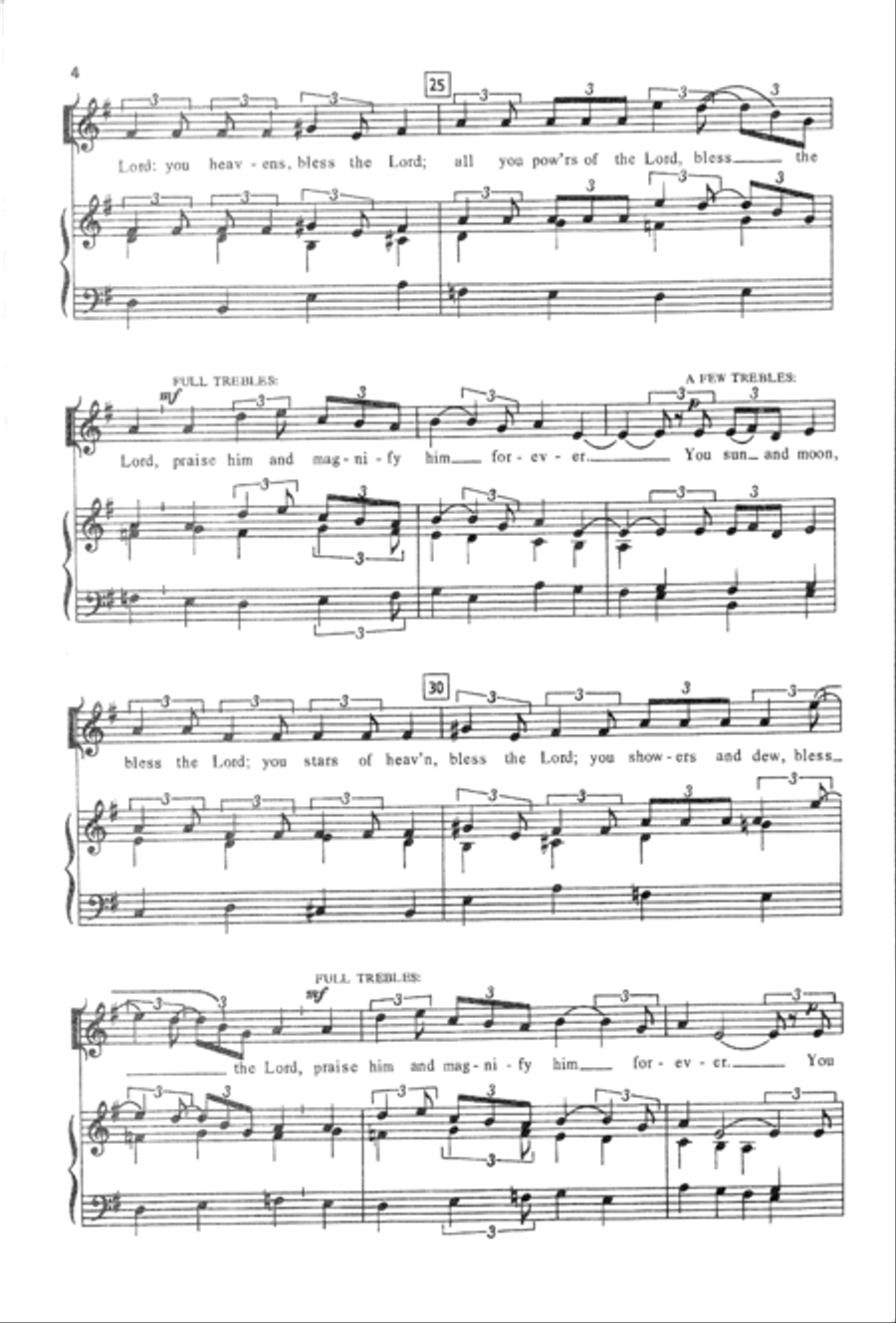 All You Works of the Lord | Download Edition Unison Choir scores gallery preview page 4
