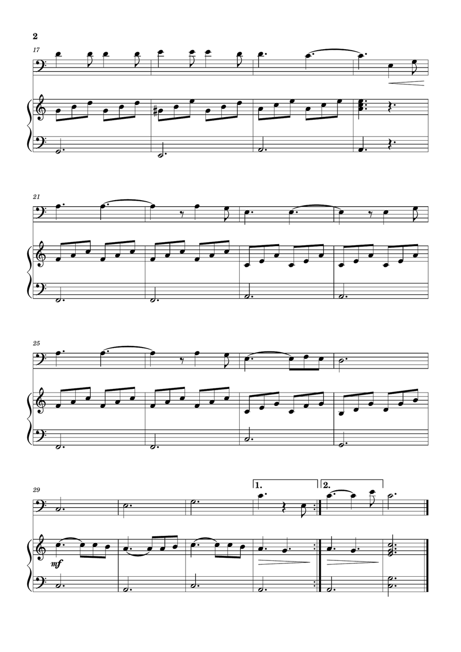 Hallelujah Piano scores gallery preview page 2