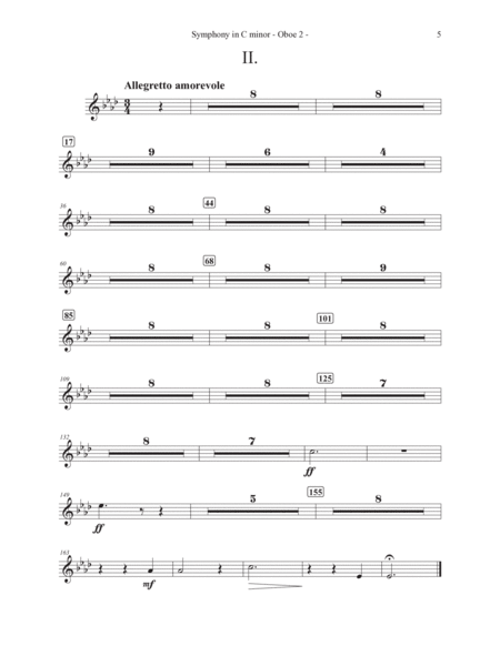Symphony in C minor Movement II Parts