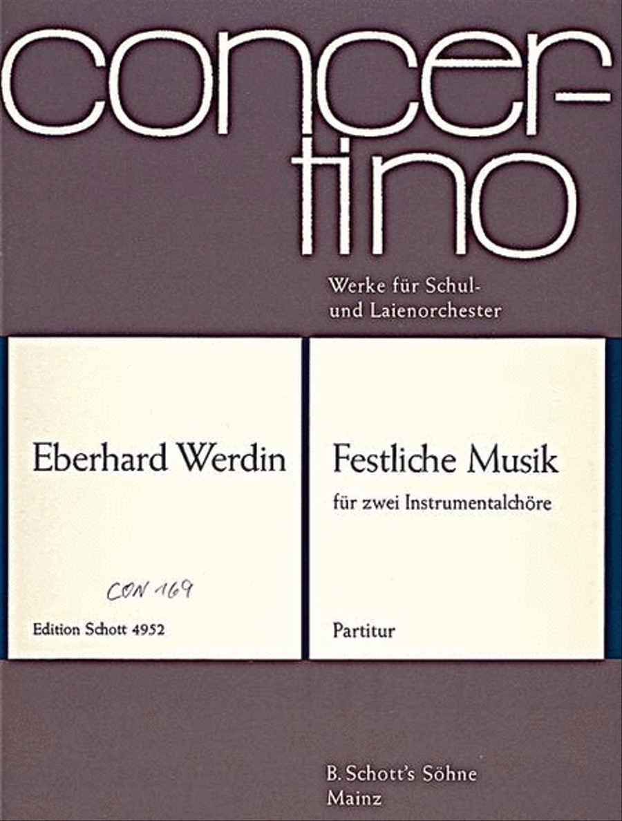 Festliche Musik Score scores gallery preview page 1