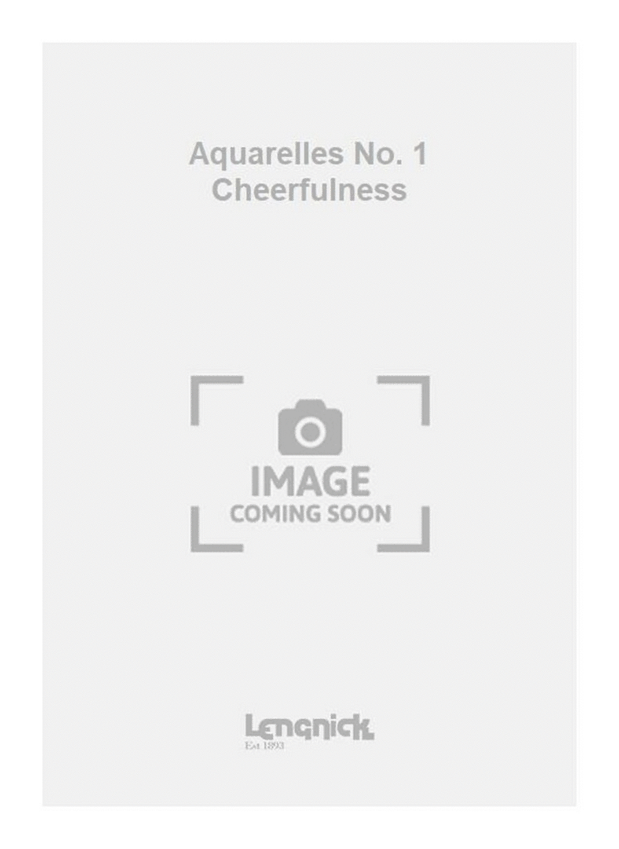 Aquarelles No. 1 Cheerfulness Piano Solo scores gallery preview page 1
