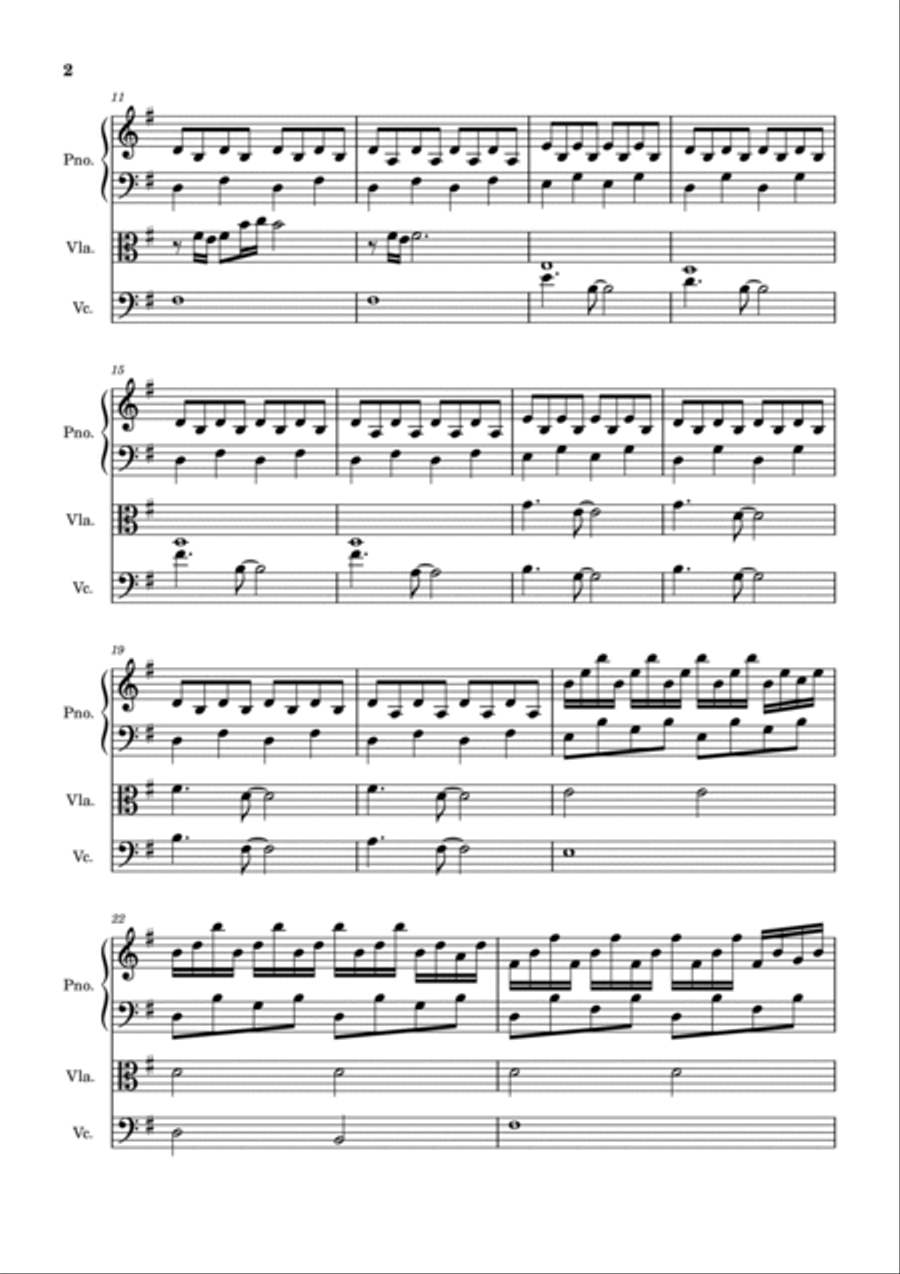 Comptine D'un Autre Été: L'après-Midi String Duet scores gallery preview page 2