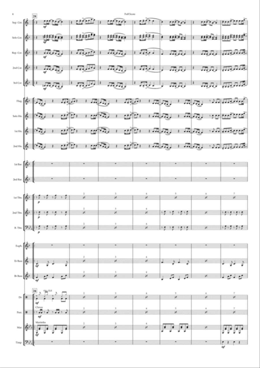 Texas Hold 'em Brass Band scores gallery preview page 4