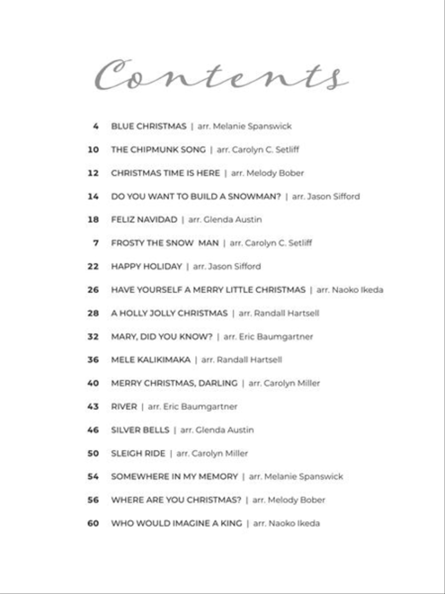 Christmas Pop Favorites for Piano Solo Piano Solo scores gallery preview page 4