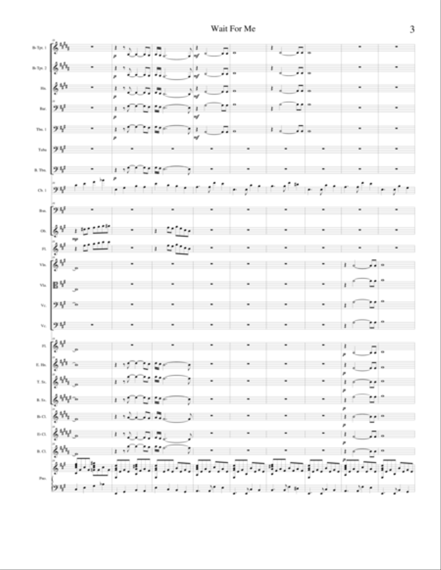 Wait For Me English Horn scores gallery preview page 3