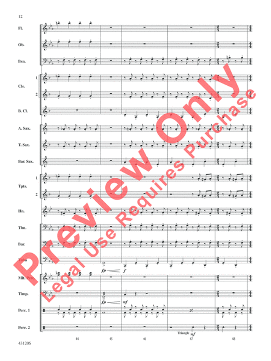 Beetlejuice Beetlejuice Concert Band scores gallery preview page 12