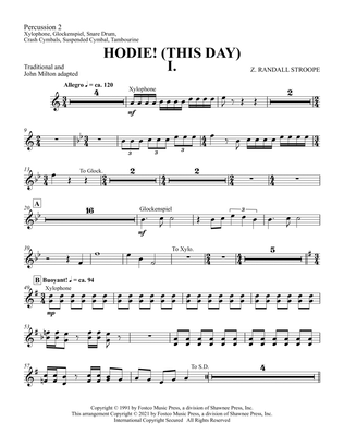 Hodie (This Day) - Percussion 2