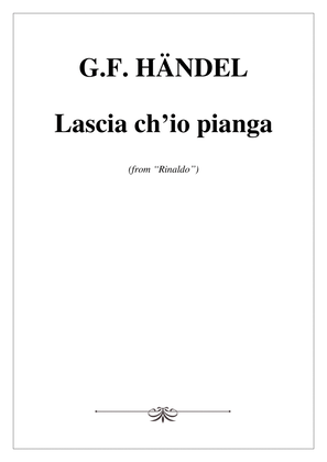 G. F. Händel - Lascia ch'io pianga [PIANO & VOCAL]