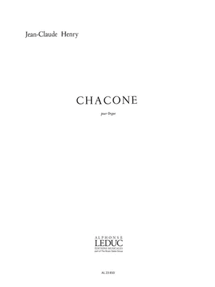 Book cover for Chacone (organ)