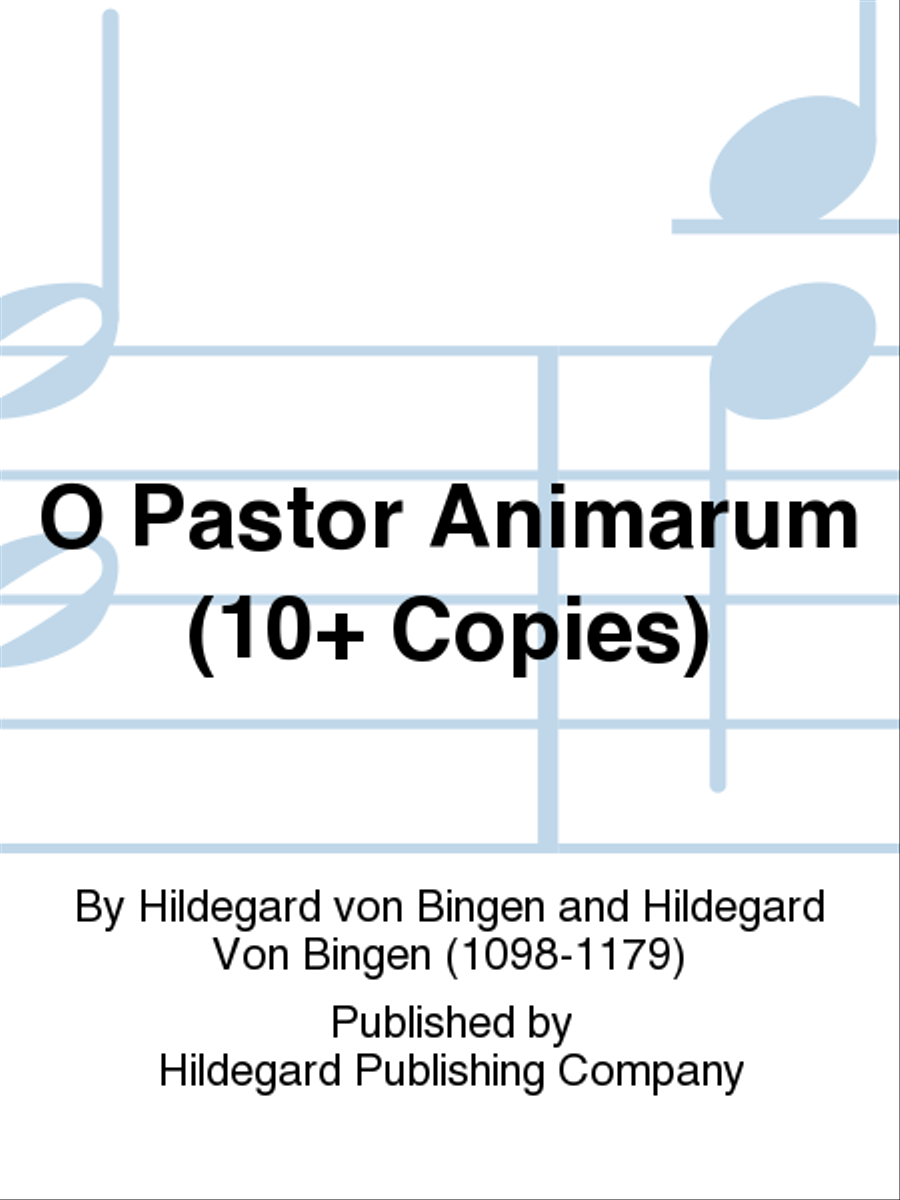 O Pastor Animarum (10+ Copies) Choir scores gallery preview page 1