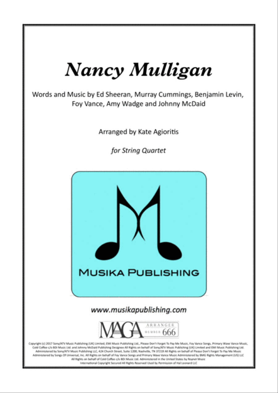 Nancy Mulligan String Quartet scores gallery preview page 1