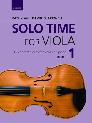 Book cover for Solo Time for Viola Book 1