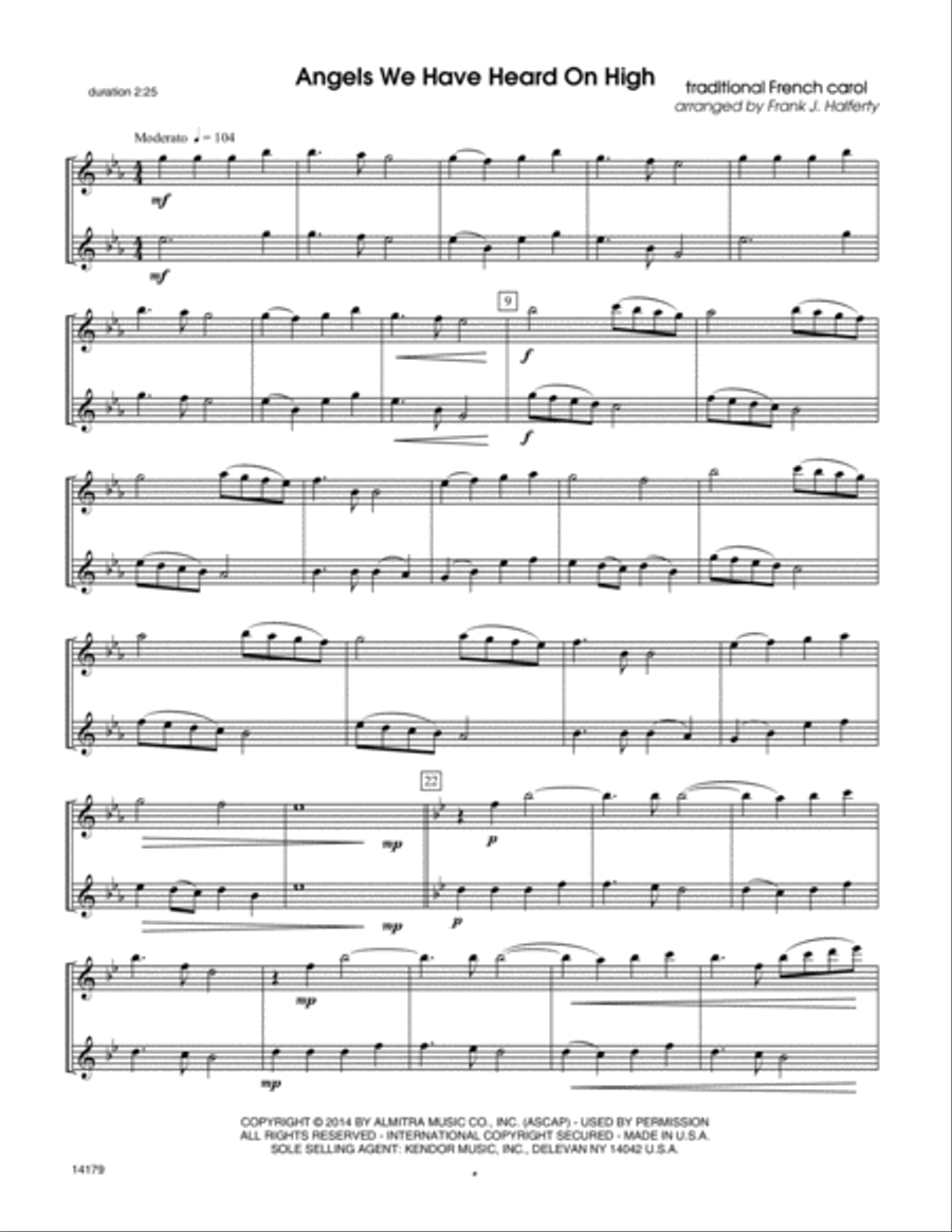 Christmas Anthology- Flute Flute Duet scores gallery preview page 3