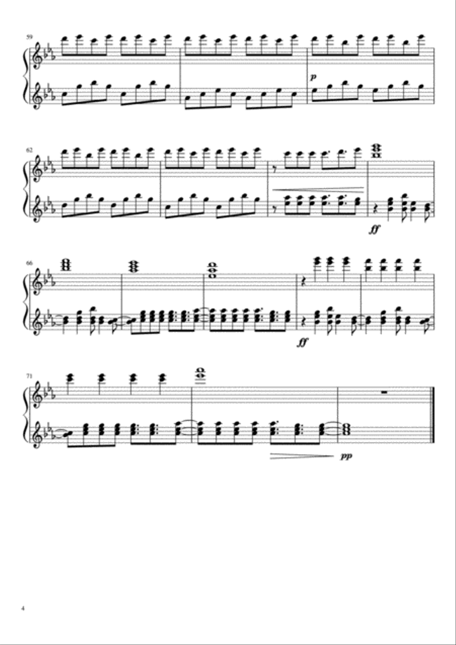 Demons Piano scores gallery preview page 4