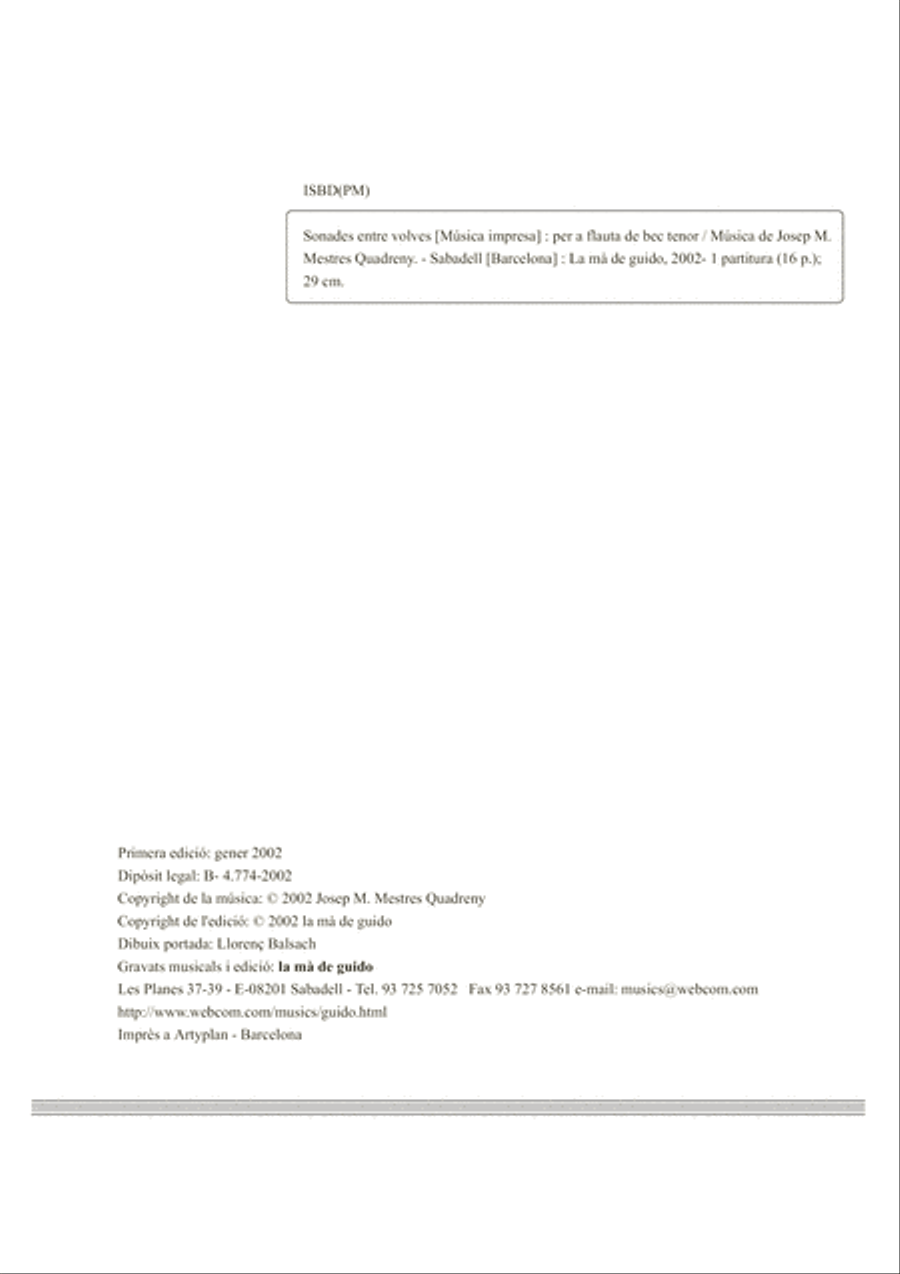Sonades entre volves Flute Solo scores gallery preview page 2