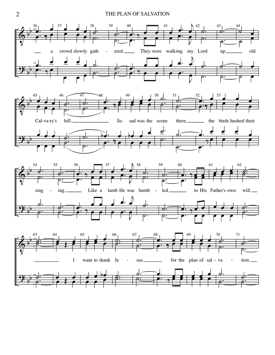 The Plan Of Salvation The Plan Of Salvation TTBB scores gallery preview page 2