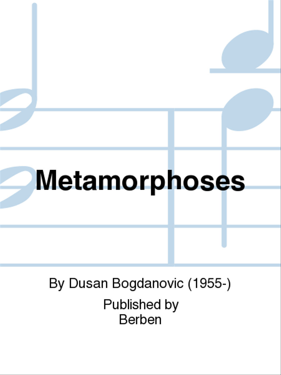 Metamorphoses Classical Guitar scores gallery preview page 1