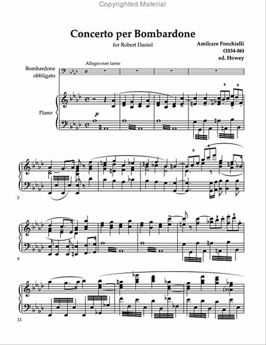 Concerto per Bombardone Concerto per Bombardone Tuba scores gallery preview page 2
