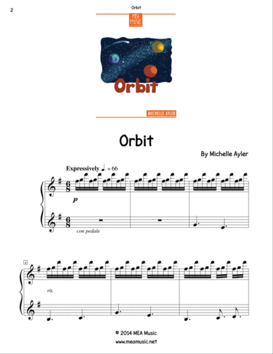 Orbit Orbit Easy Piano scores gallery preview page 2