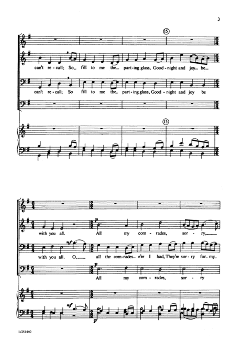 The Parting Glass The Parting Glass Men's Choir scores gallery preview page 10