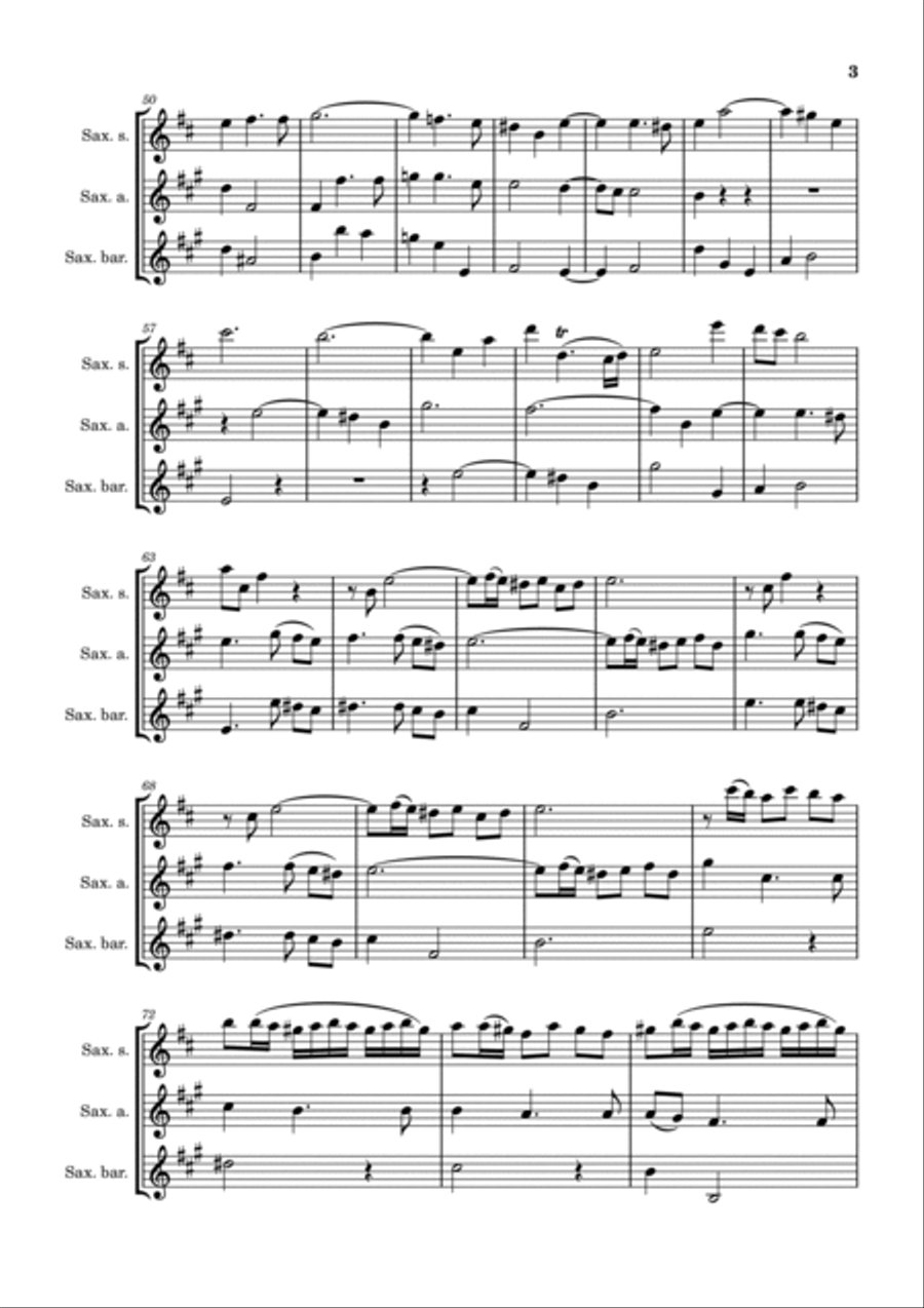 Sonata XII Opus.2 Sonata XII Opus.2 Woodwind Trio scores gallery preview page 3